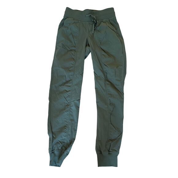 Lululemon License to Train HR joggers olive green pants Hi Rise sz 2 Retails$128 - Picture 1 of 6